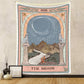 Sun Moon Tarot Starry Tapestry White Black Wall Hanging Bohemian Gypsy Psychedelic Tapiz Witchcraft Astrology Tapestry