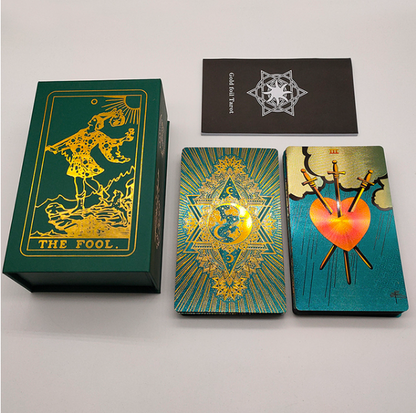 Teal Foil Premium Rider-Waite-Smith tarot Card Deck