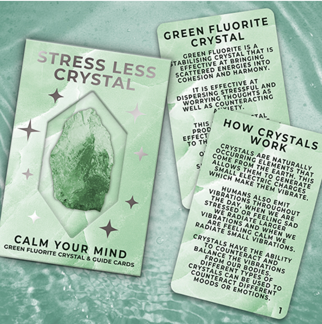 Stress Less Crystal & Cards Gift Republic