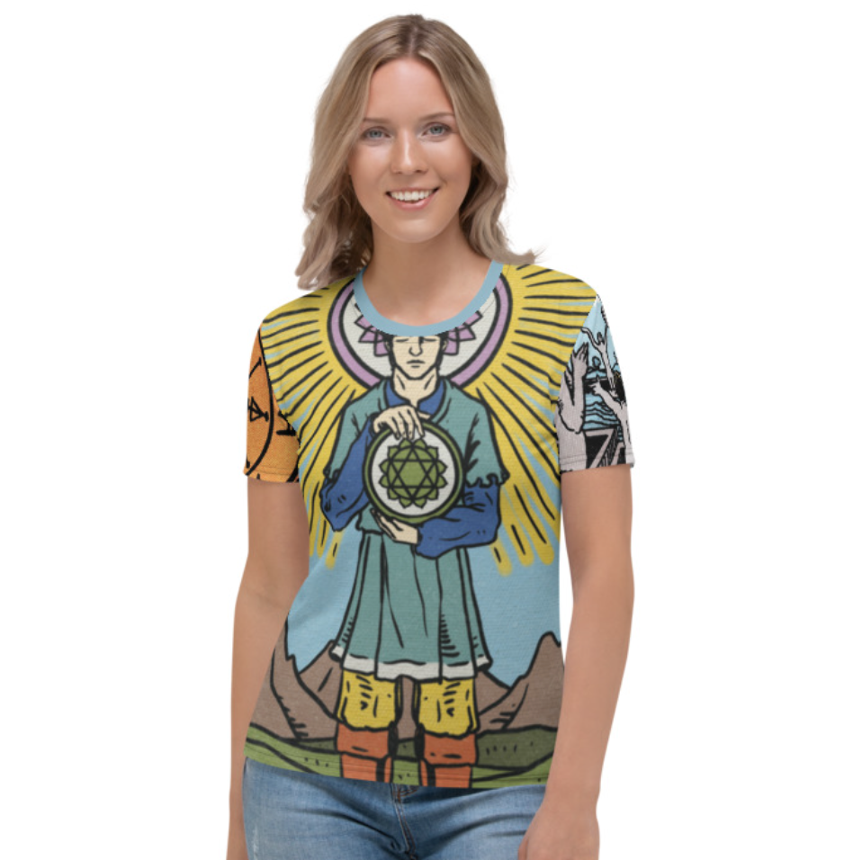 Women's Tarot Card & Chakra All-Over T-Shirt