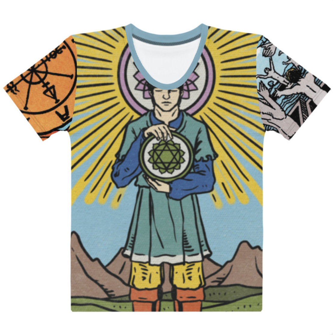 Women's Tarot Card & Chakra All-Over T-Shirt