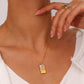 Starry Gold Black & White Dainty Necklace | Celestial Design - Stars and Moon | Tarot Card - Astrology Jewelry