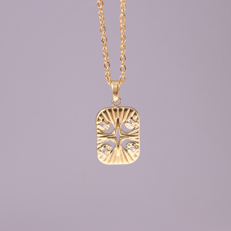 Tarot - Astrology Rhinestone Necklaces | Dainty Vintage Style