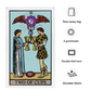 'Two of Cups' Tarot Card Flag Tapestry | Chakra Series