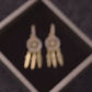 14k Gold Feather Dream Catcher Drop Earrings for Women | Spiritual Jewelry