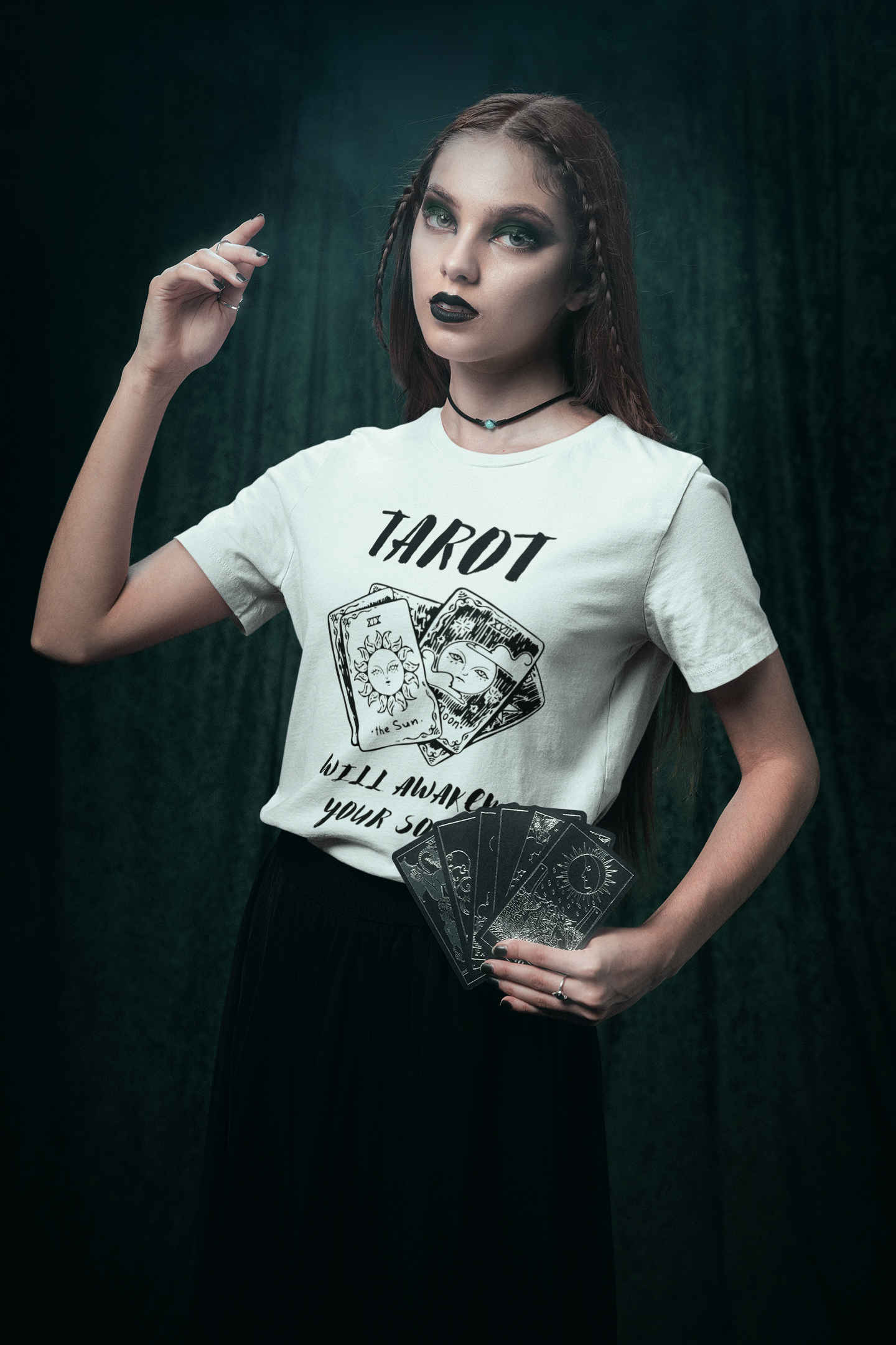 Witchy 'Tarot Will Awaken Your Soul' Casual T-Shirt