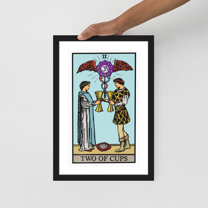 Two of Cups Framed Poster | Chakra Series