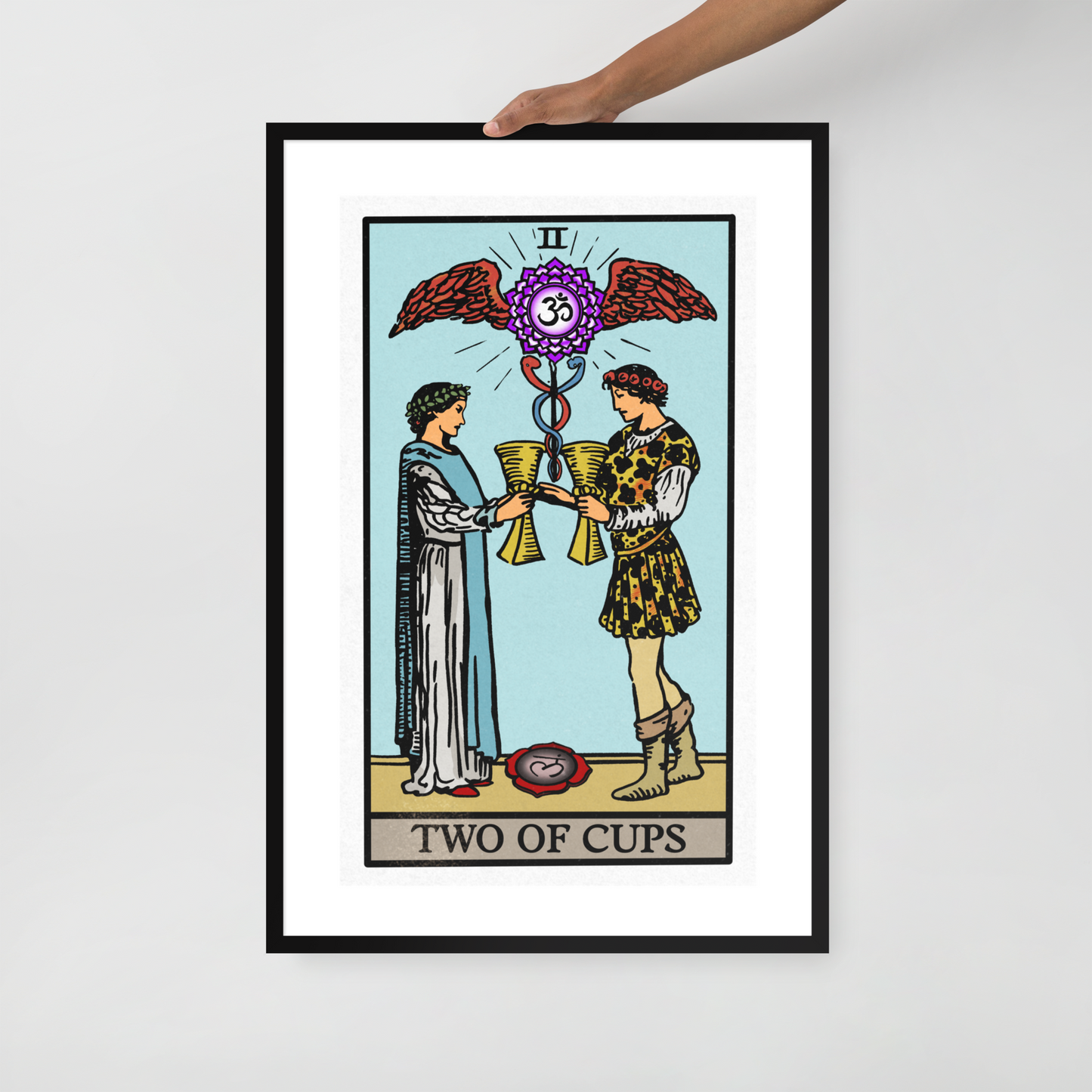 Two of Cups Framed Poster | Chakra Series