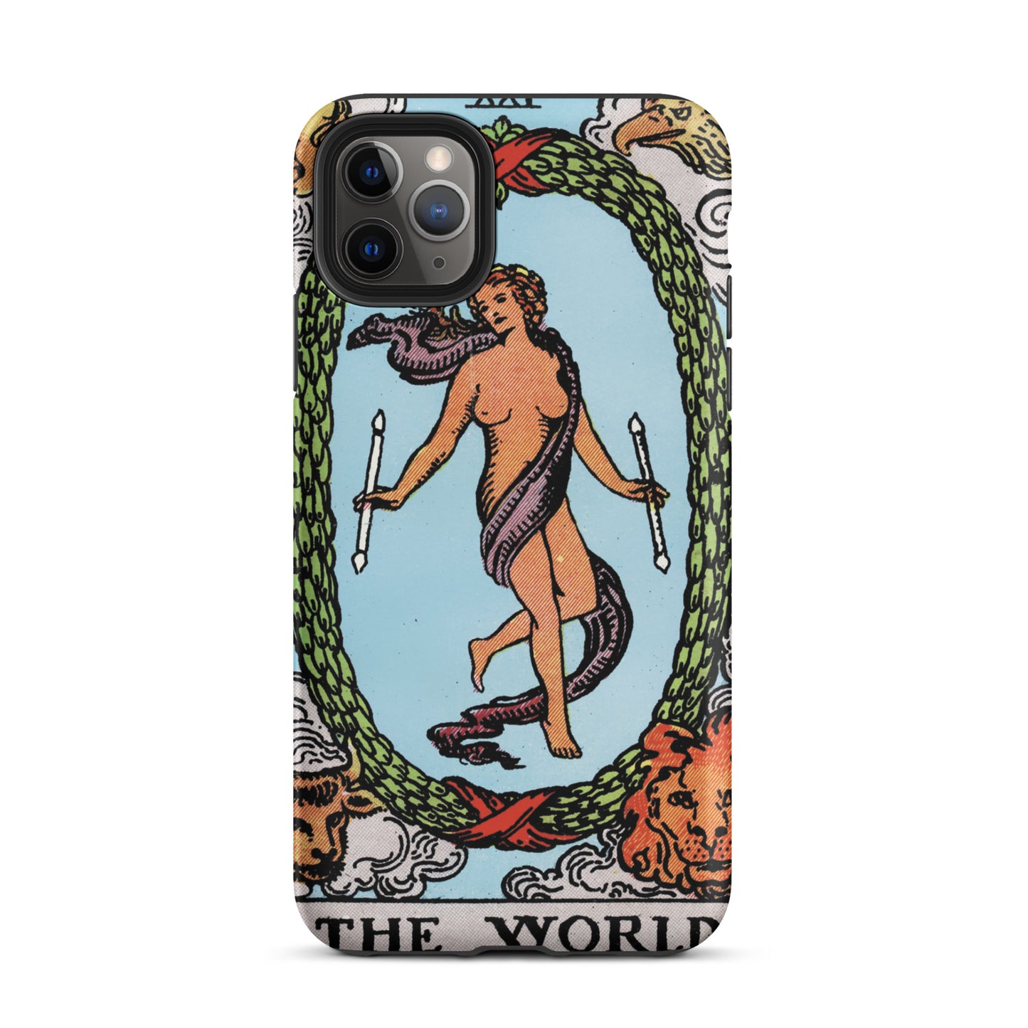 'The World' Tarot Card Durable, Anti-Shock iPhone Case