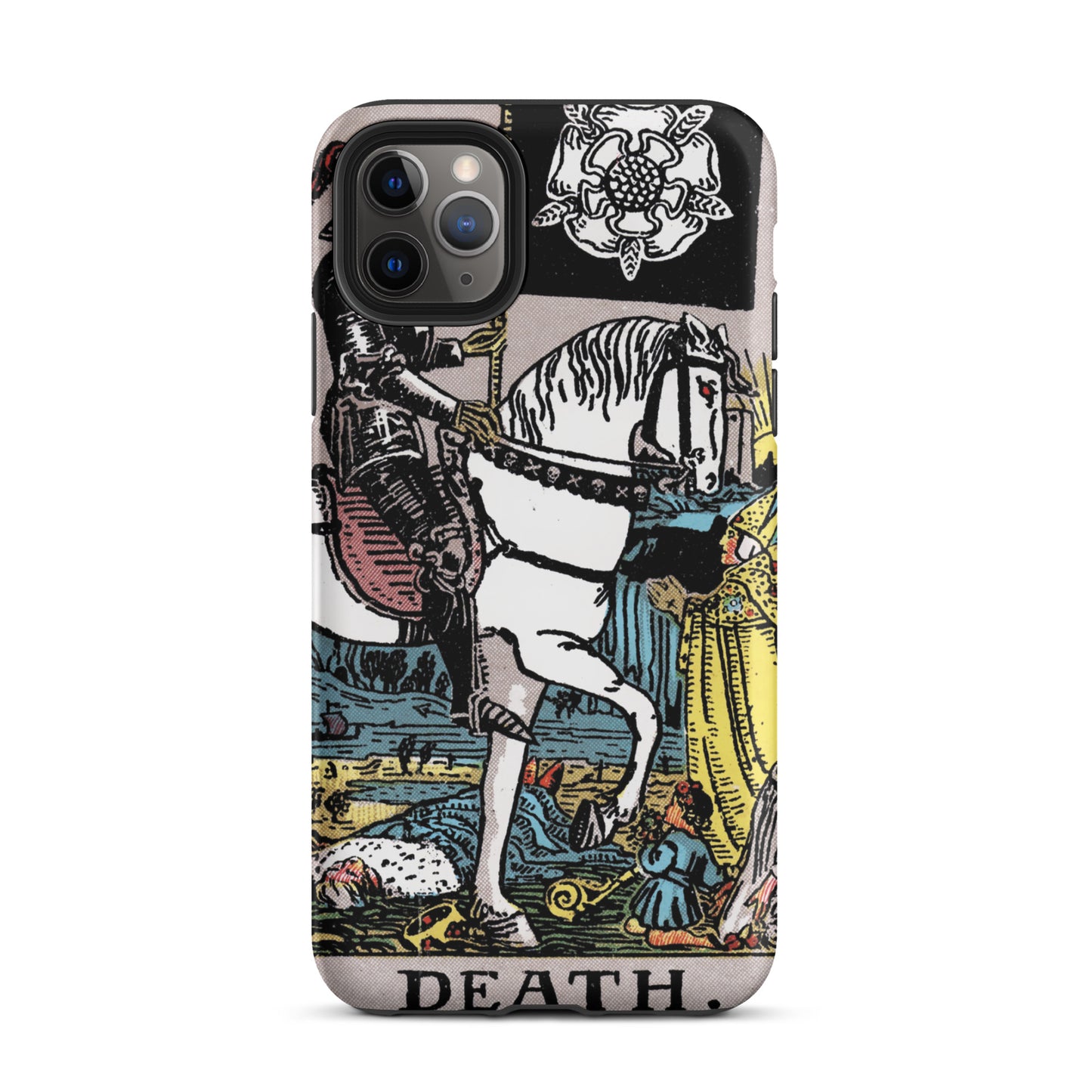 'Death' Tarot Card Durable, Anti-Shock iPhone Case