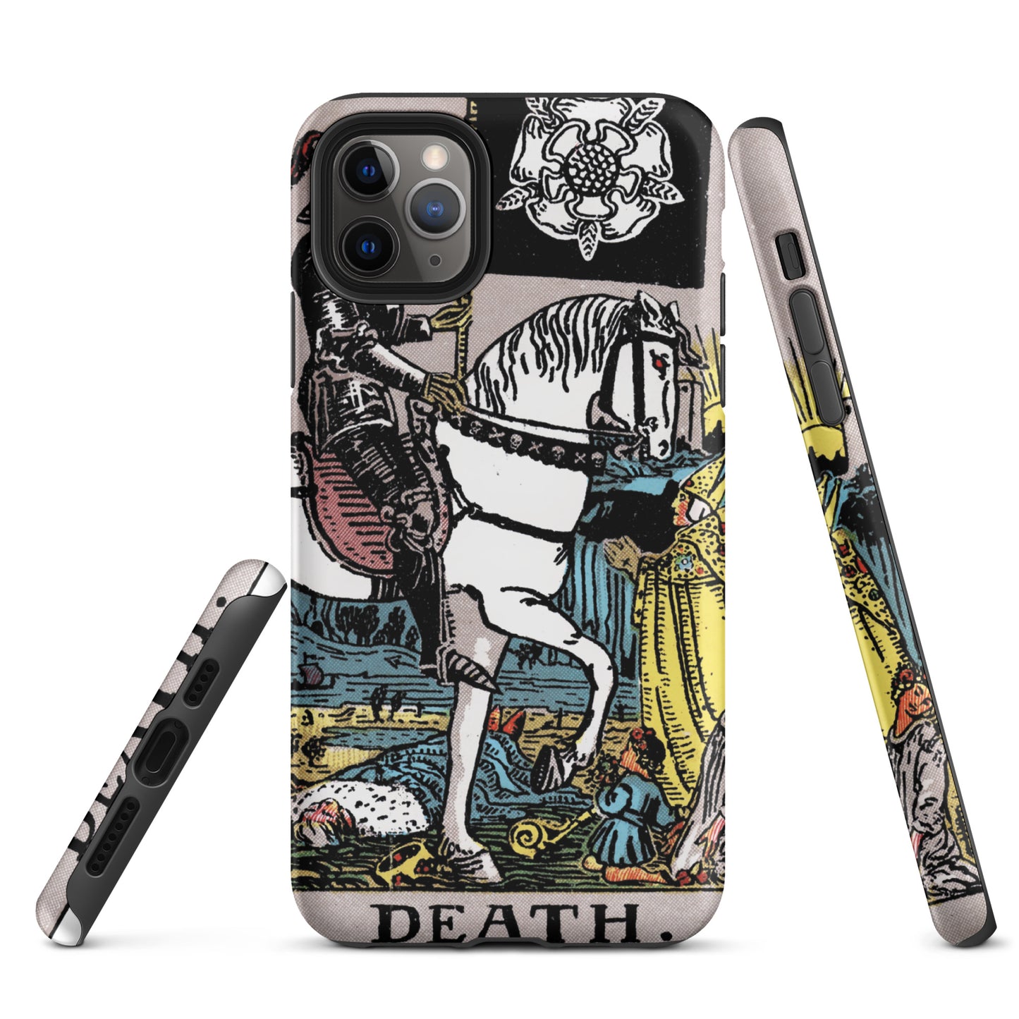 'Death' Tarot Card Durable, Anti-Shock iPhone Case