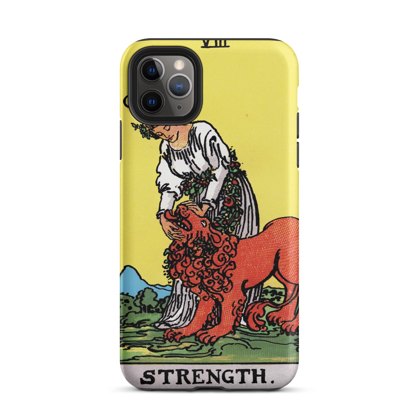 'Strength' Tarot Card, Anti-Shock iPhone Case | Major Arcana