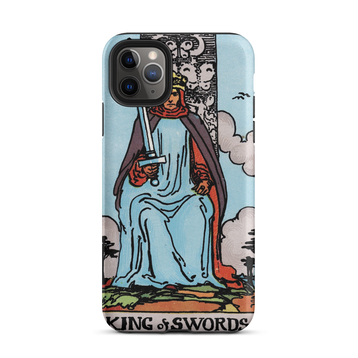 'King of Swords' Tarot Card Durable, Anti-Shock iPhone Case