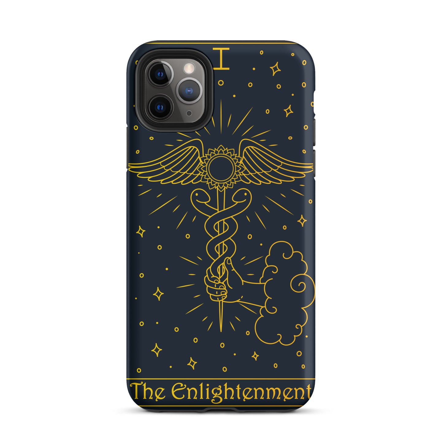 'The Enlightenment' Tarot Card Durable, Anti-Shock iPhone Case | Ace of Wands Rendition
