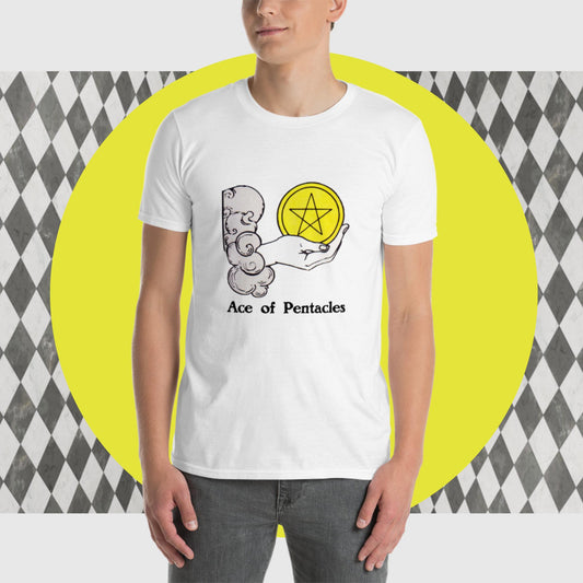 'Ace of Pentacles' Unisex Tarot Card T-Shirt | Tarot Awakened