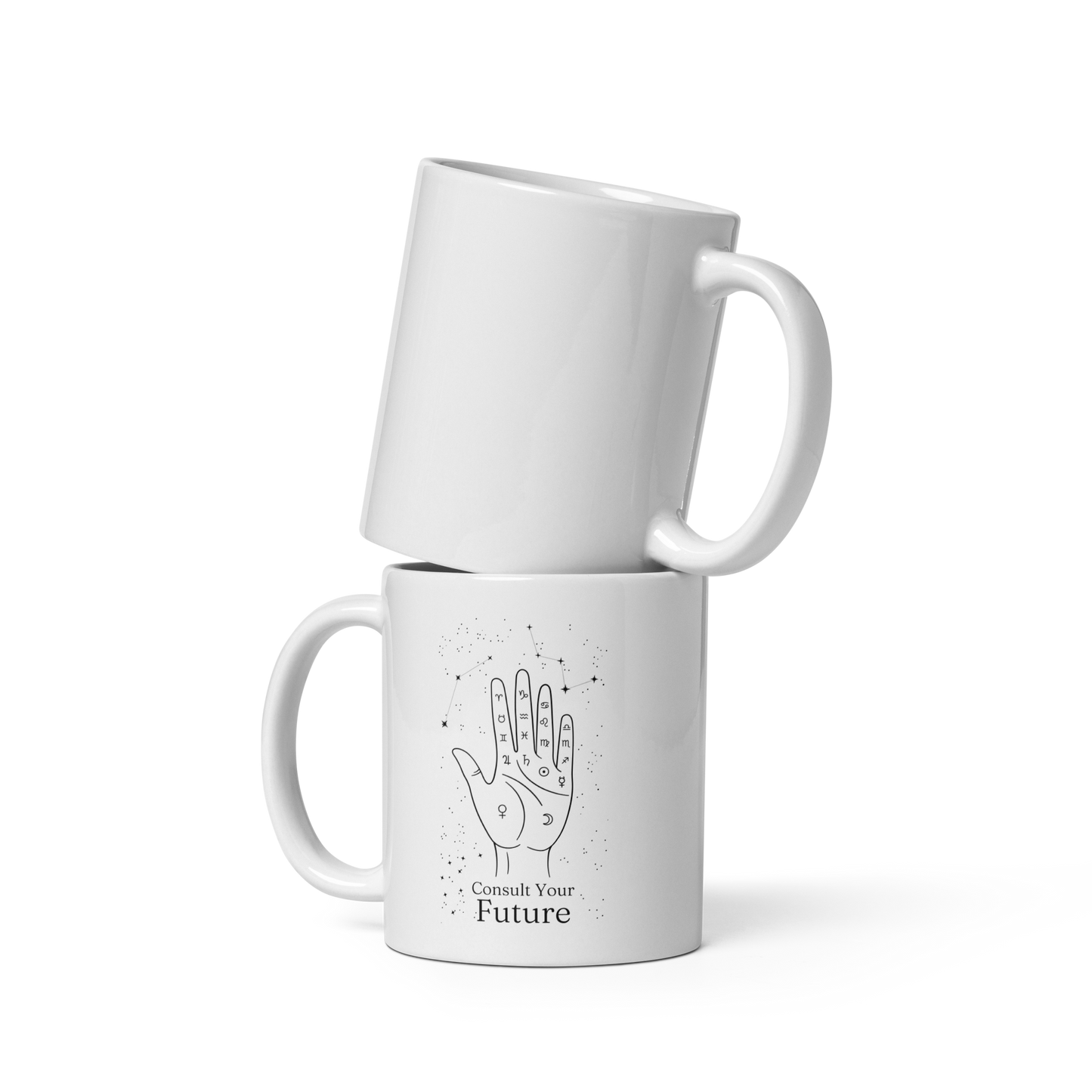 'Consult Your Future' Mug | Psychic, Palm and Astrology-Themed Drinkware