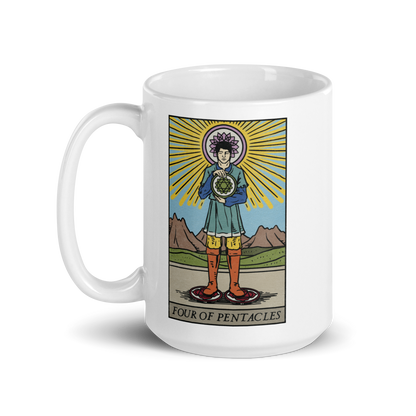 'Four of Pentacles' Chakra Design Mug